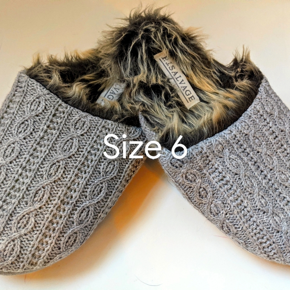 PJ Savage fuzzy interior slippers